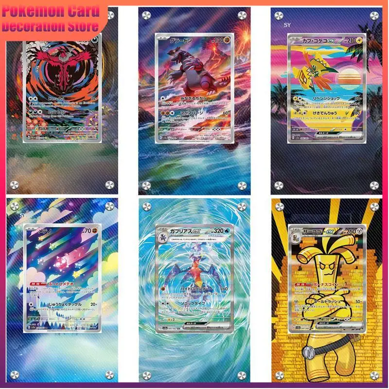 

Pokemon Display Case Sv3A Raging Surf Gholdengo Groudon Garchomp Diy Acrylic Extended Painting Stuck Brick Extended Artwork