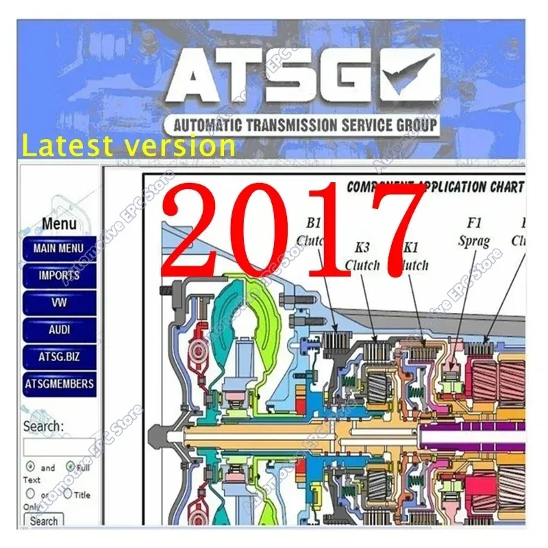 NEW ATSG 2017 software Automatic Transmissions Service Group Repair Manual Diagnostics Automotive Tool Unit Failure Detection