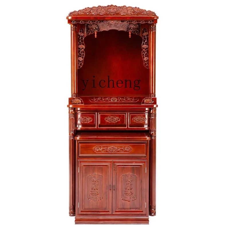 ZK Buddhist niche vertical cabinet household economical incense table God of Wealth worship table feng shui