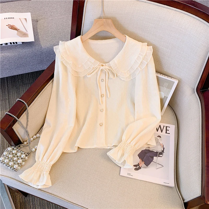 

Рубашки с коротким рукавом, женские полосатые изделия, обнимающие прозрачные рубашки для ночного клуба, полиэстер, узкие остроконечные зимние рубашки с флазой, милый топ