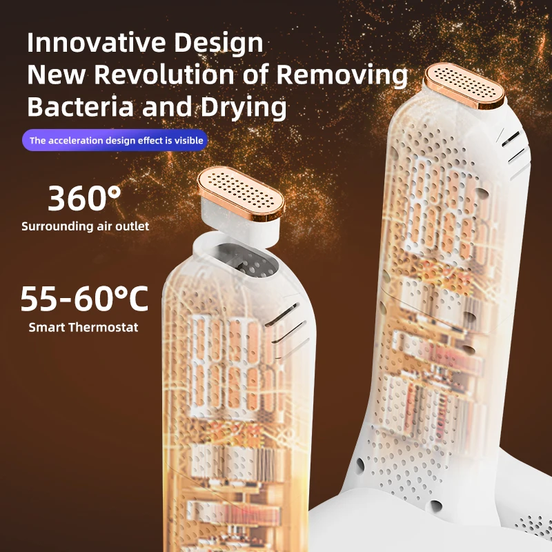 المحمولة طوي مزدوجة الذراع مجفف الأحذية إزالة الروائح الكريهة تعقيم نوع مجفف للأحذية الأجهزة المنزلية سخان الأحذية مجفف الحرارة