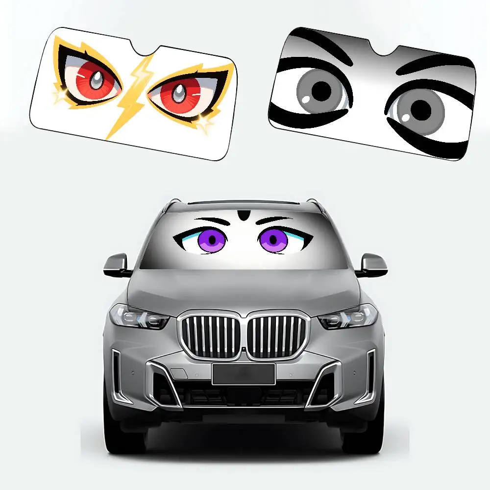 عيون مظلة السيارة الستائر مظلة السيارة يغطي غطاء الزجاج الأمامي العالمي للطي قناع #2