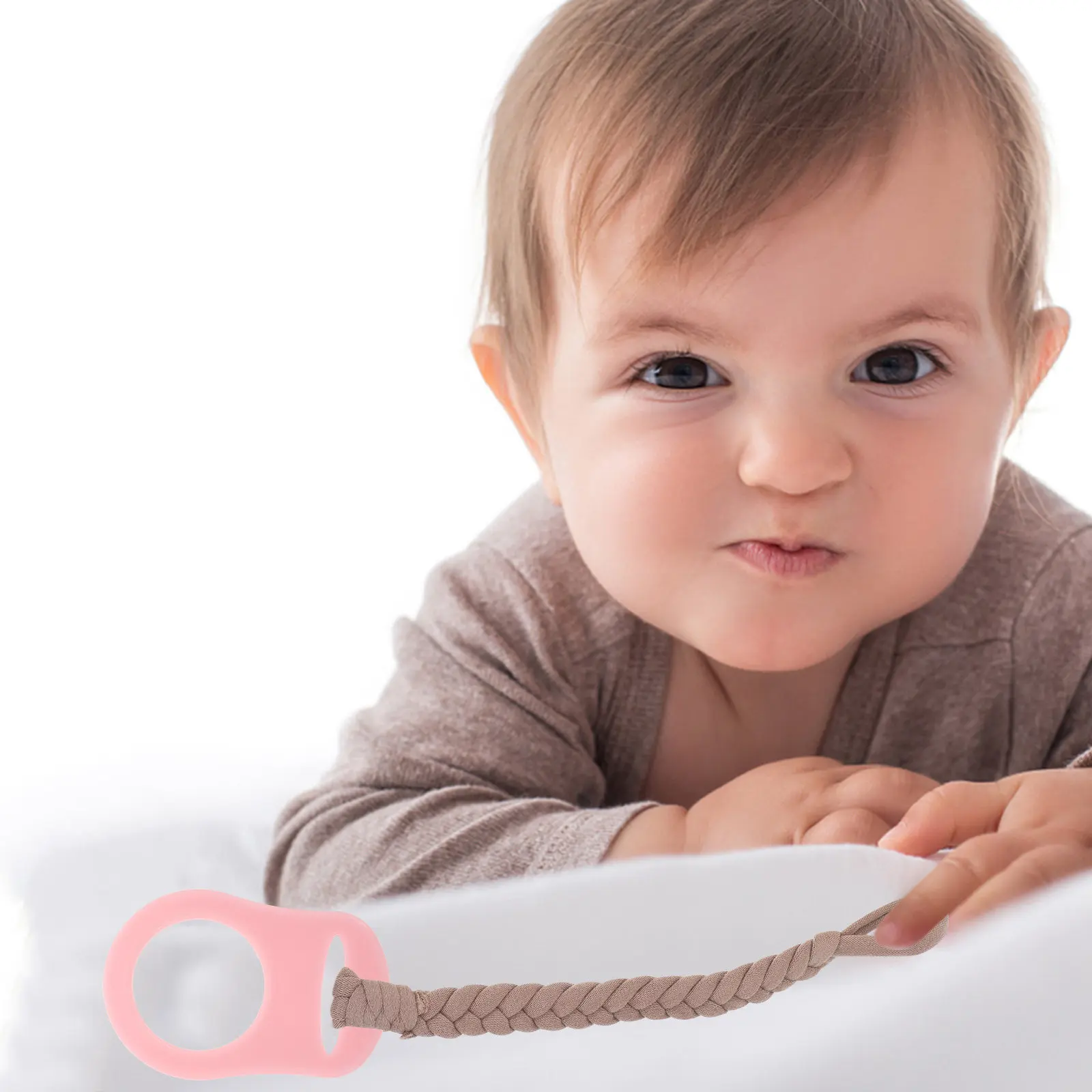 

10Pcs Soft Silicone Pacifier Clips for Babies Toddlers with Teething Pad Anti-Slip Bottle Seals Pacifier Holder Clip Adapter