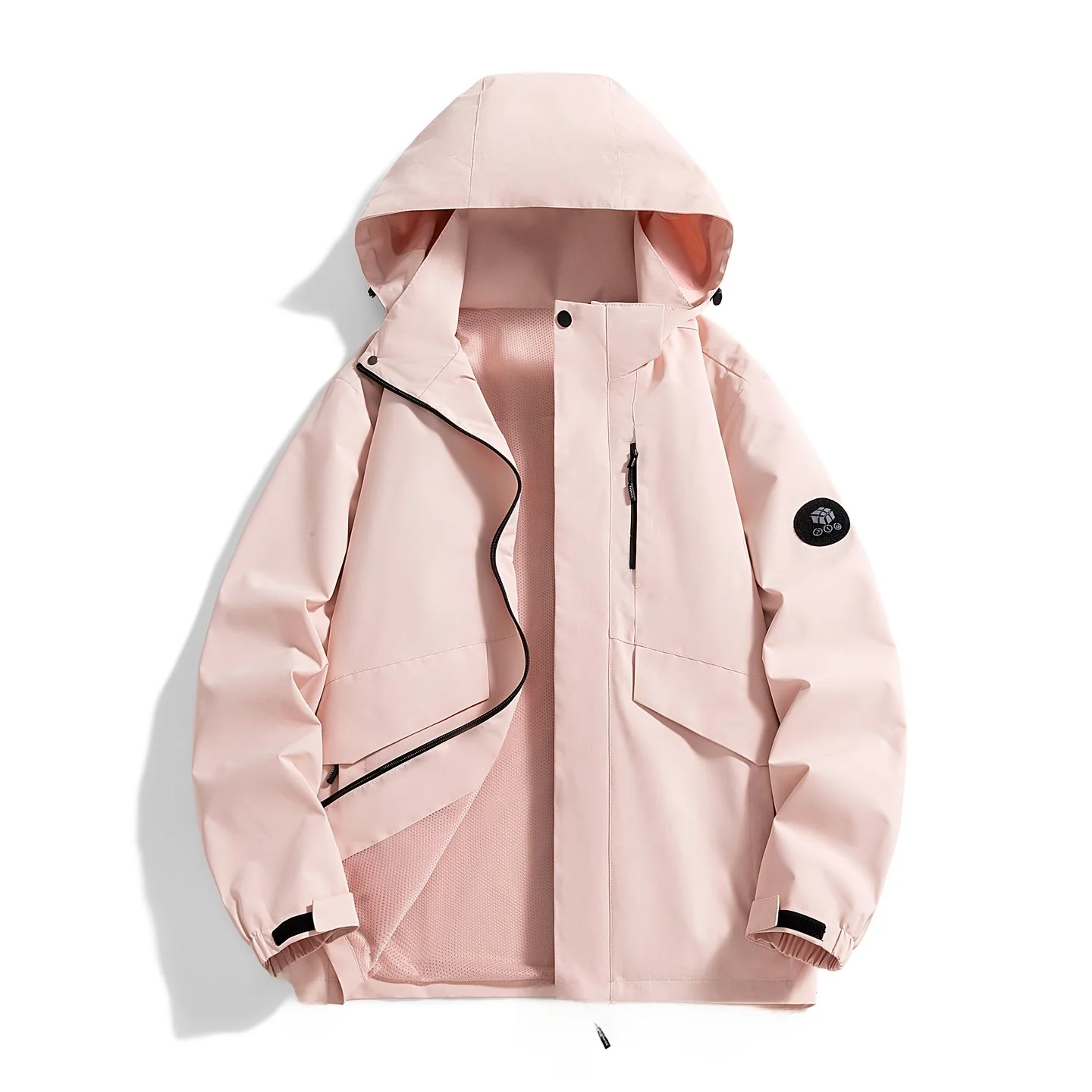 

GSON Spring New Outdoor Sports Jaet Waterproof Windproof Functional Outerwear Versatile Polyester Fiber Zipper Closure Long...