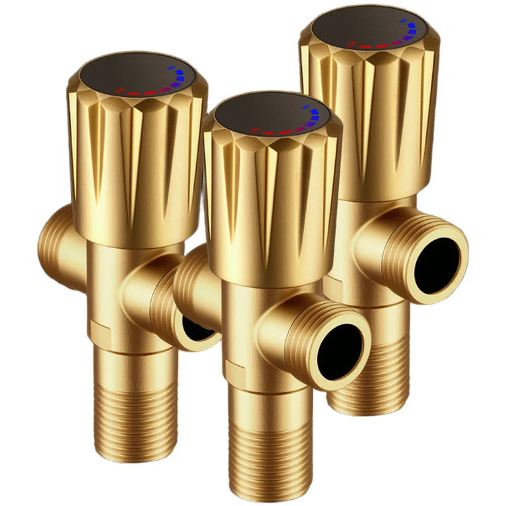 Stainless Steel Hot Cold Inlet Valve Control Valve Anti Rust Plumbing Fitting For HomeBathroom Kitchen Tool Replacement Accessoy
