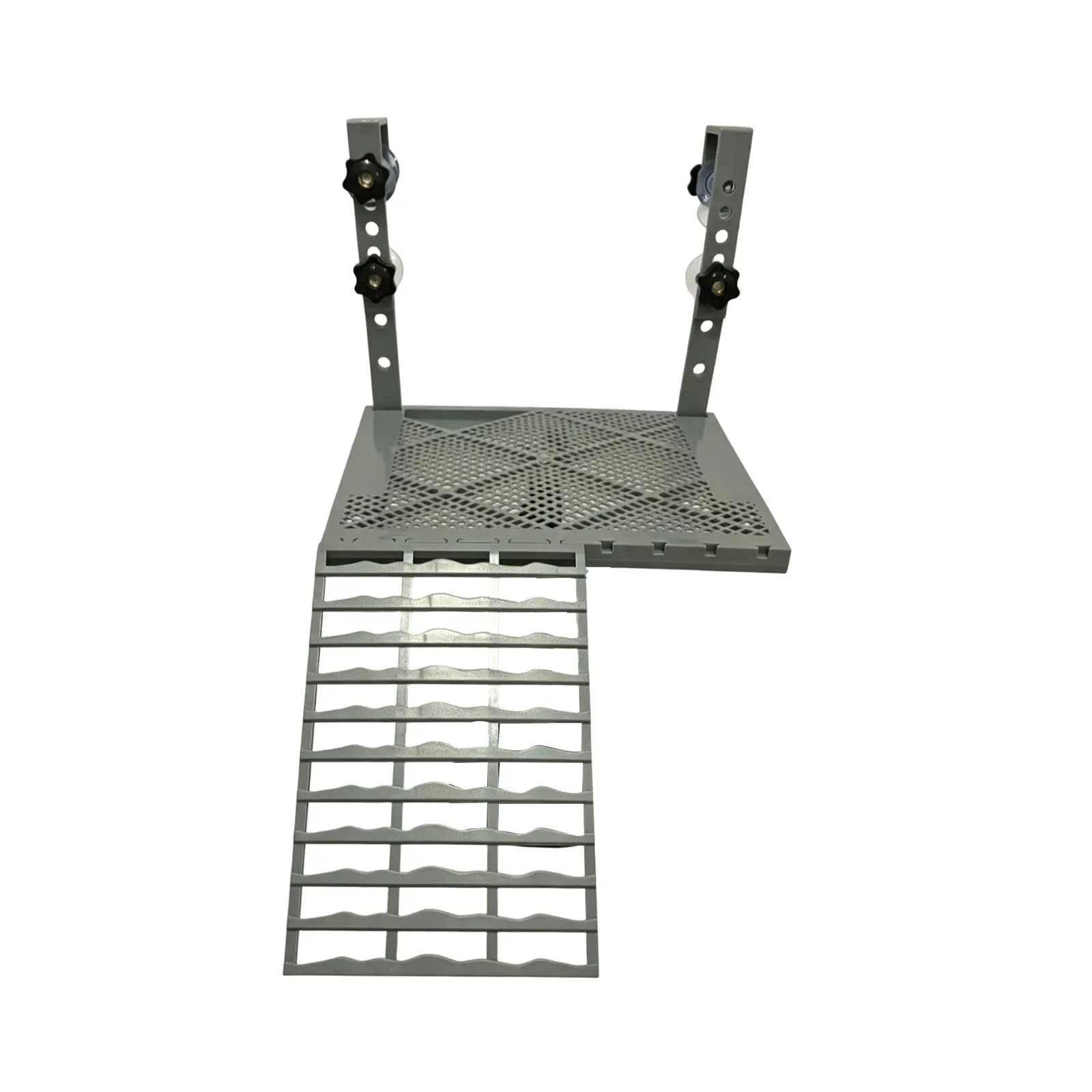 Aquarium Decoration Solid Form Hanging Turtle Basking Platform with Suction Cups Non-slip Ramp Terrace Built-in for Aquariums