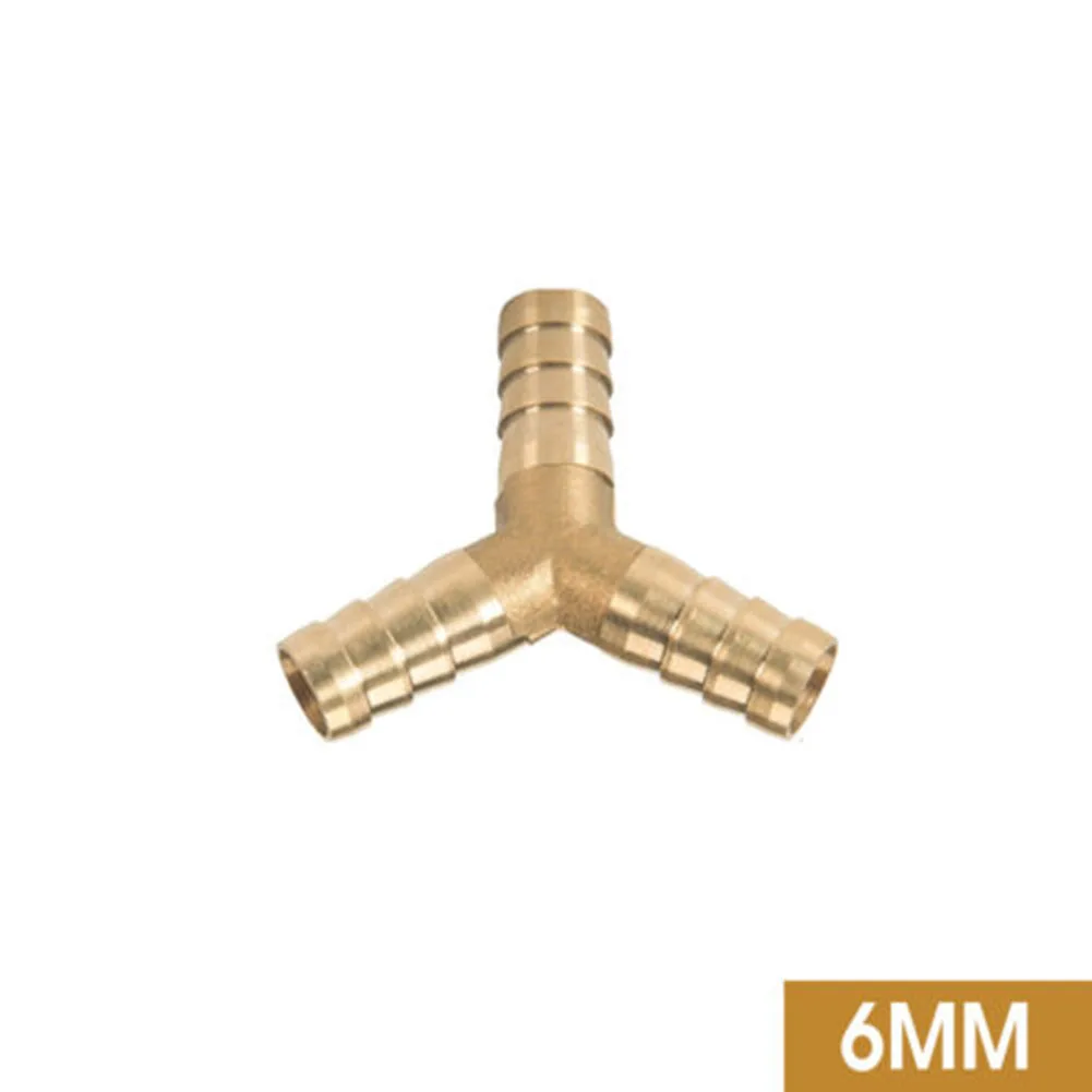 

Durable Flexible Connector 3 WAY Joiner Joiner Tee Connector 6mm 8mm 10mm 12mm All Copper Material Brass Fuel Hose