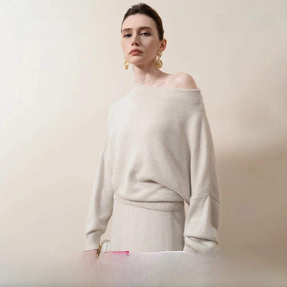 

Женский трикотажный джемпер ZYTA 2025 из овечьего бархата с круглым вырезом, приталенный, А-силуэт, повседневный, комфортный, из смесового нейлонового волокна