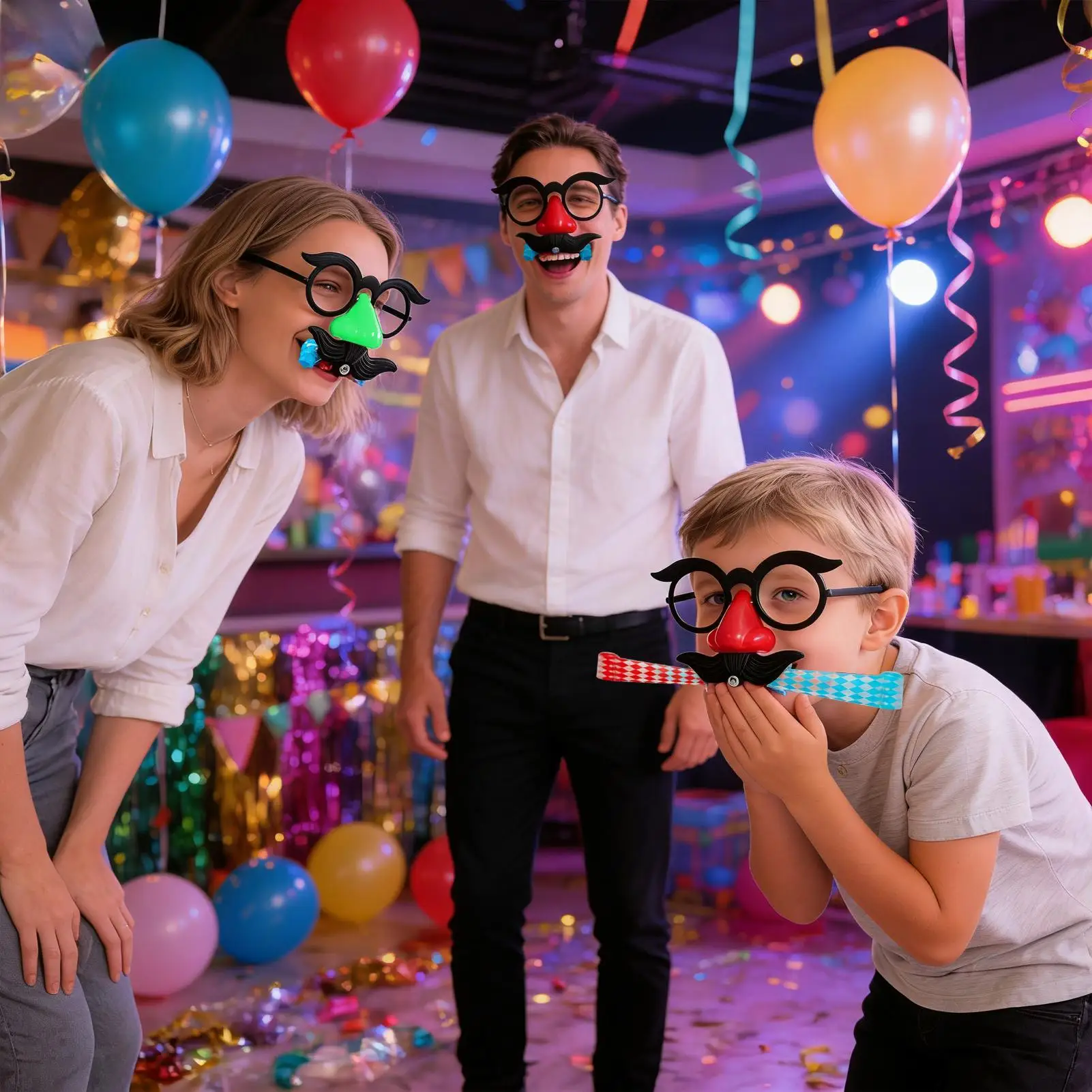 

Glasses With Nose And Mustache Dress Up Props Funny Glasses For Men Women Kids Adults Carnival Masquerade Festival Celebration