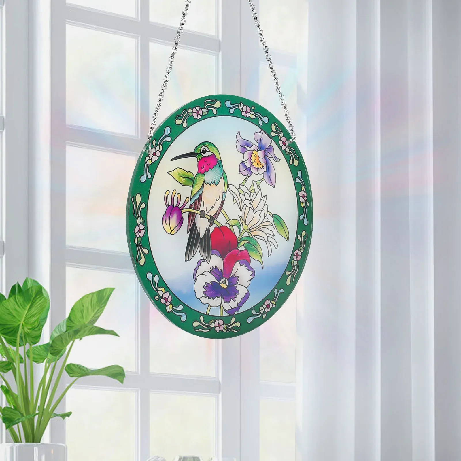 

Hummingbird Suncatcher Acrylic Bird Sun Catcher Décor Safe Suncatcher Window Hanging Ornament Hummingbird Wall Decoration
