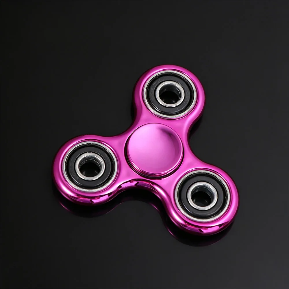 4 Bearings Fingertip Gyroscope Three Finger Plating Hand Spinner Sensory Toy Educational Fingertip Decompression Toy