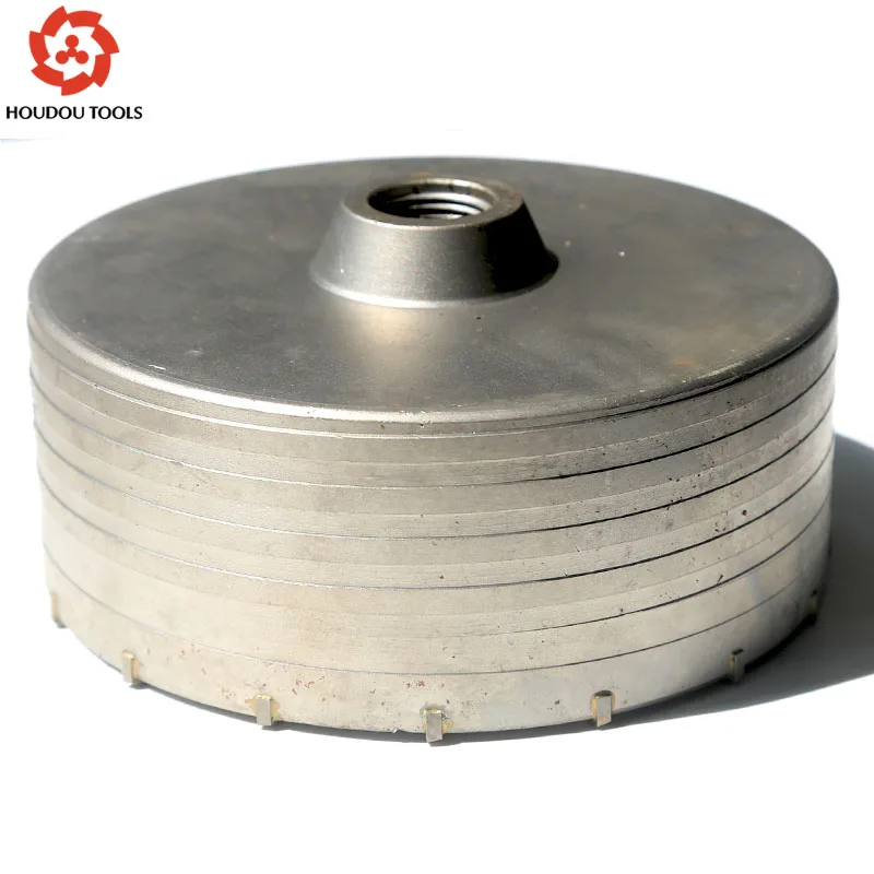 Cost Sale of 1PC of High Quality Carbide Tipped Wall Hole Saw 125-160mm*M22 Strengthened Electric Hammer Hole Saw for Wall