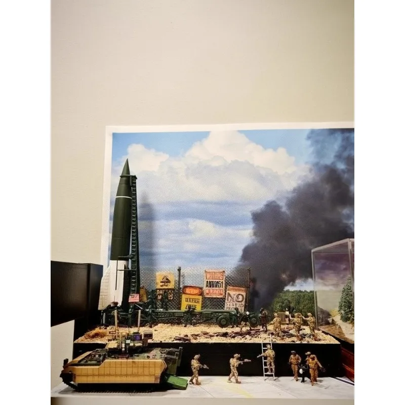 

1/72 масштаб смолы миниатюрные спецназа шесть солдат для хобби настольное украшение сцена аксессуары DIY