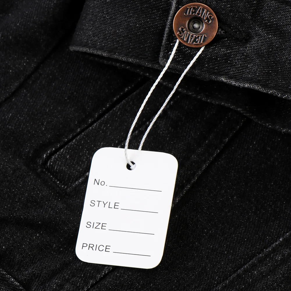 500/1000PCS DIY Fittings Retail Garment Supplies Hang Tag String Hangtags Price Tags Clothing Label
