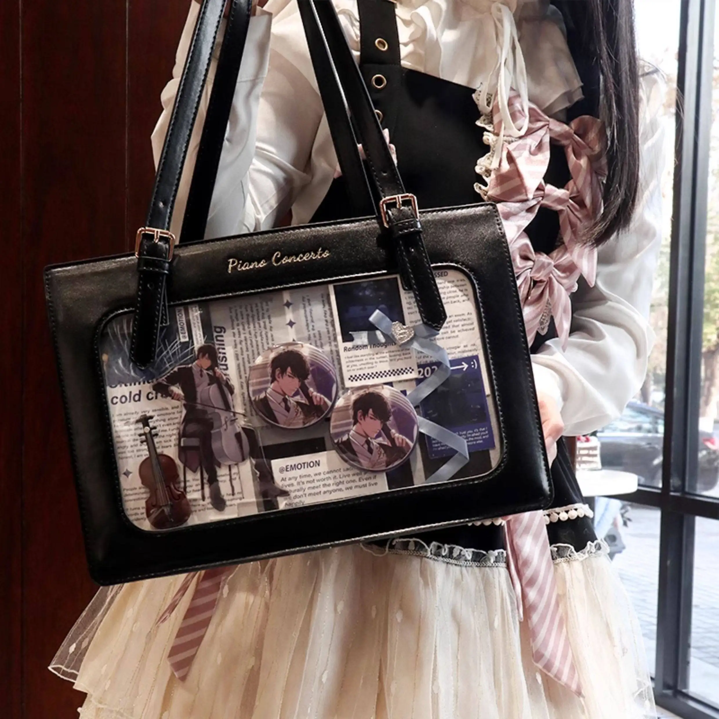 

Оригинальные японские сумки в студенческом стиле Jk, женские сумки большой вместимости для колледжа, сумка через плечо из искусственной кожи Lta для женщин