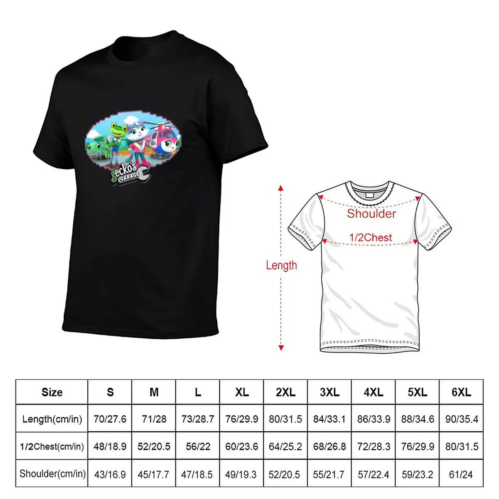 Gecko_s Garage 2023, cadeaux pour enfants. T-Shirt coton T-Shirt pack t-shirts drôles homme coton T-Shirt 100% T-Shirt
