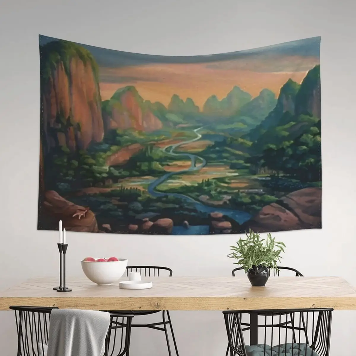 

The Great Valley Tapestry On The Wall House Decoration Carpet On The Wall Wall Decoration Items Tapestry