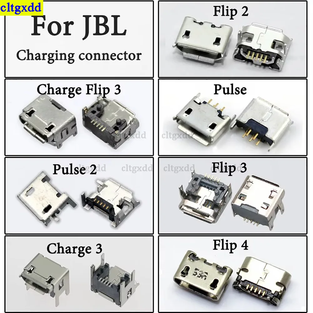 5 Chiếc Sạc Micro USB Kết Nối Jack Cắm Ổ Cắm Cổng Dữ Liệu Jack Dock ĐUÔI CẮM Cho Loa JBL Charge 3 Flip 4 3 2 Xung 2 Flip4 Lật 5