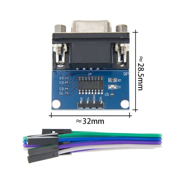 RS232 to TTL/female serial to TTL/serial module/brush board MAX3232 chip