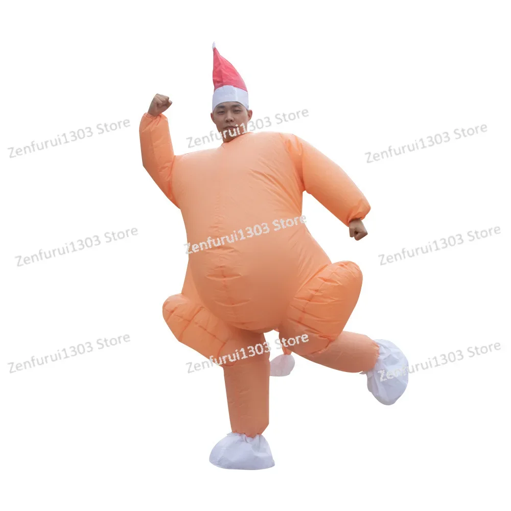 

Christmas Inflatables Turkey, Funny Costumes Cartoon Walking Dolls Holiday Party Costumes