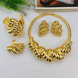 EMMA Women Jewelry Set New Classic Trendy Necklace Earrings Sets Hot Selling Italian Style Luxury Jewelry For African Lady Mama