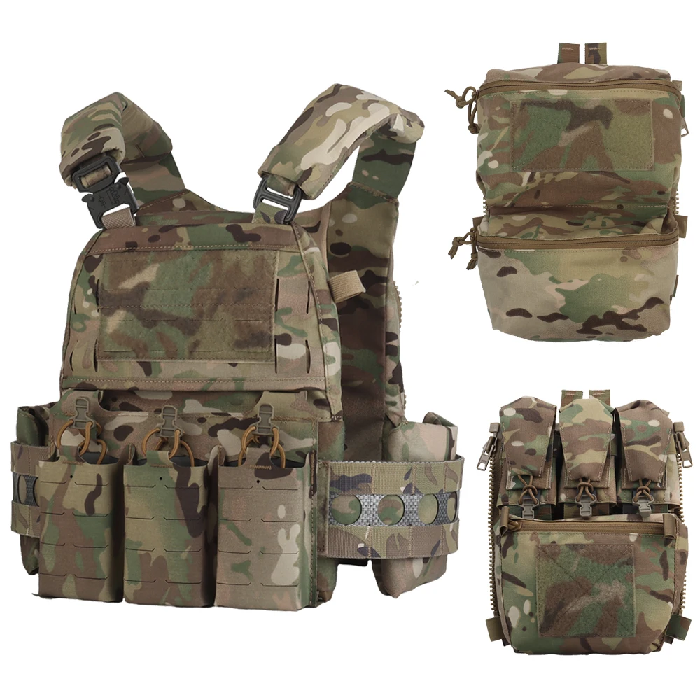 Tactical Vest Ferro FCPC V5 Plate Carrier MOLLE Hunting Vest Back Panel Supplement Pouch Airsoft Shooting Body Armor Equipment