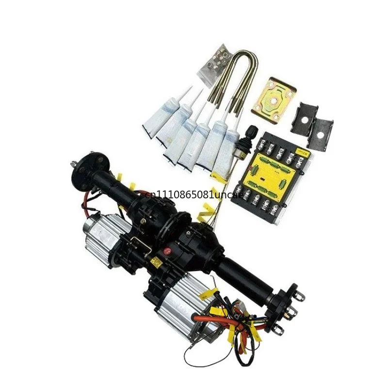 Double Drive Electromagnetic Brake Motor Axle Remote Control Rocker One Control Two Drive Accessories Short Folding Crawler Axle