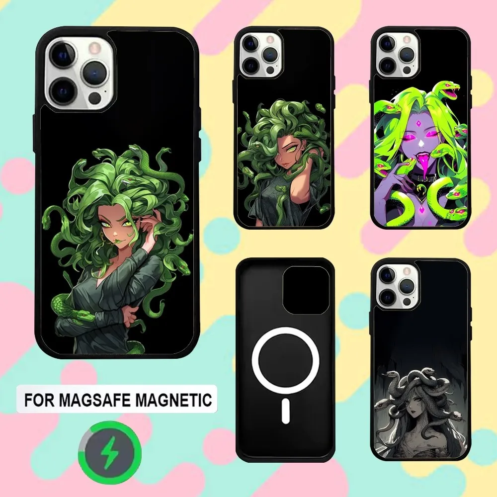 

M-Medusa Petrochemical Phone Case For iPhone 16e,16,15,14,13,12,11,Plus,Pro,Max,Mini Magsafe Magnetic Wireless Charging