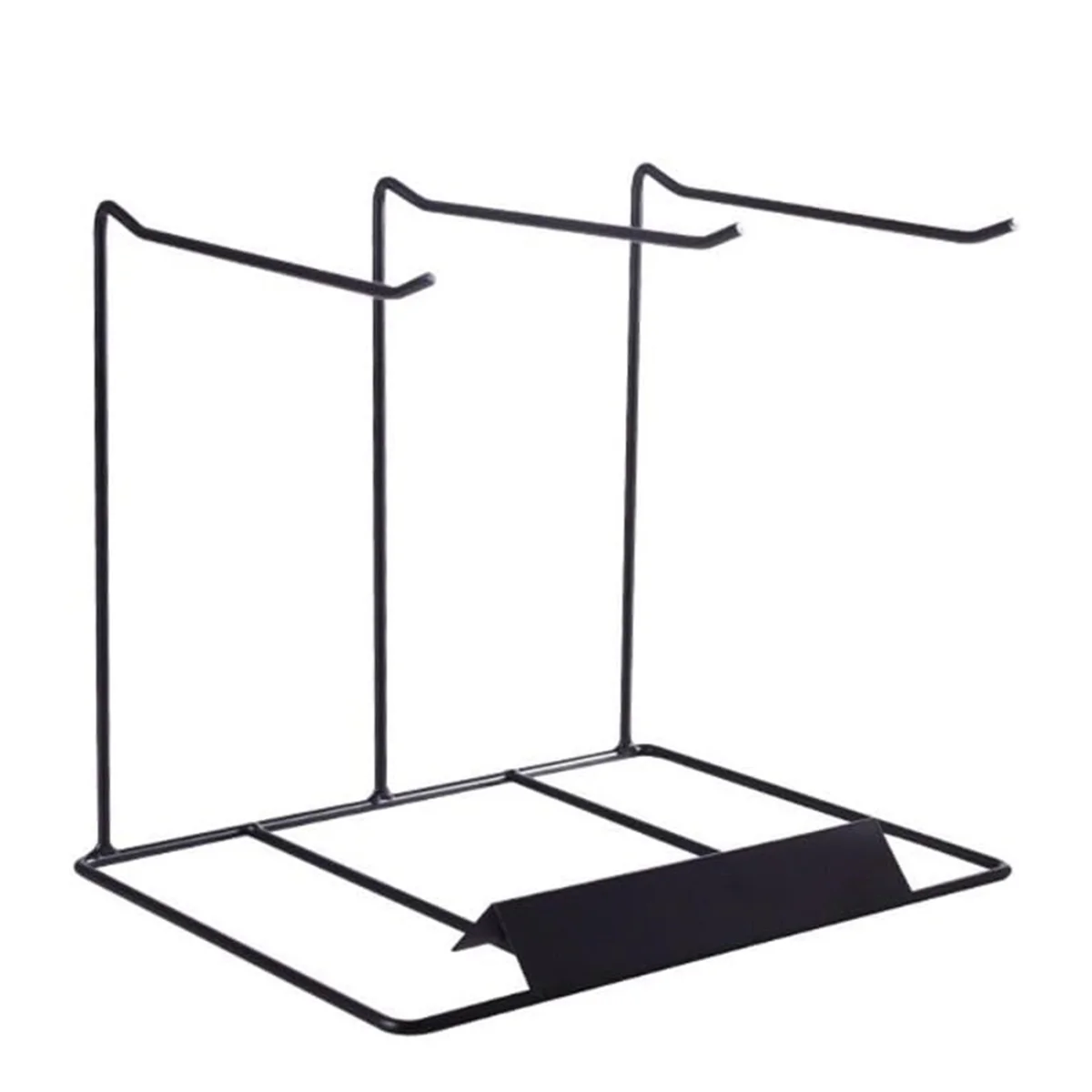 

Simple Earring Stand, Hanging Necklace Case Metal Necklace Storage Frame Jewelry Display Rack Black