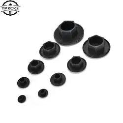 Capuchon protecteur de tête hexagonale noir, vis à 2,2 Allen, écrou à vis, couvercle à tête hexagonale, attaches vis couvre capuchons M5-24 20 pièces