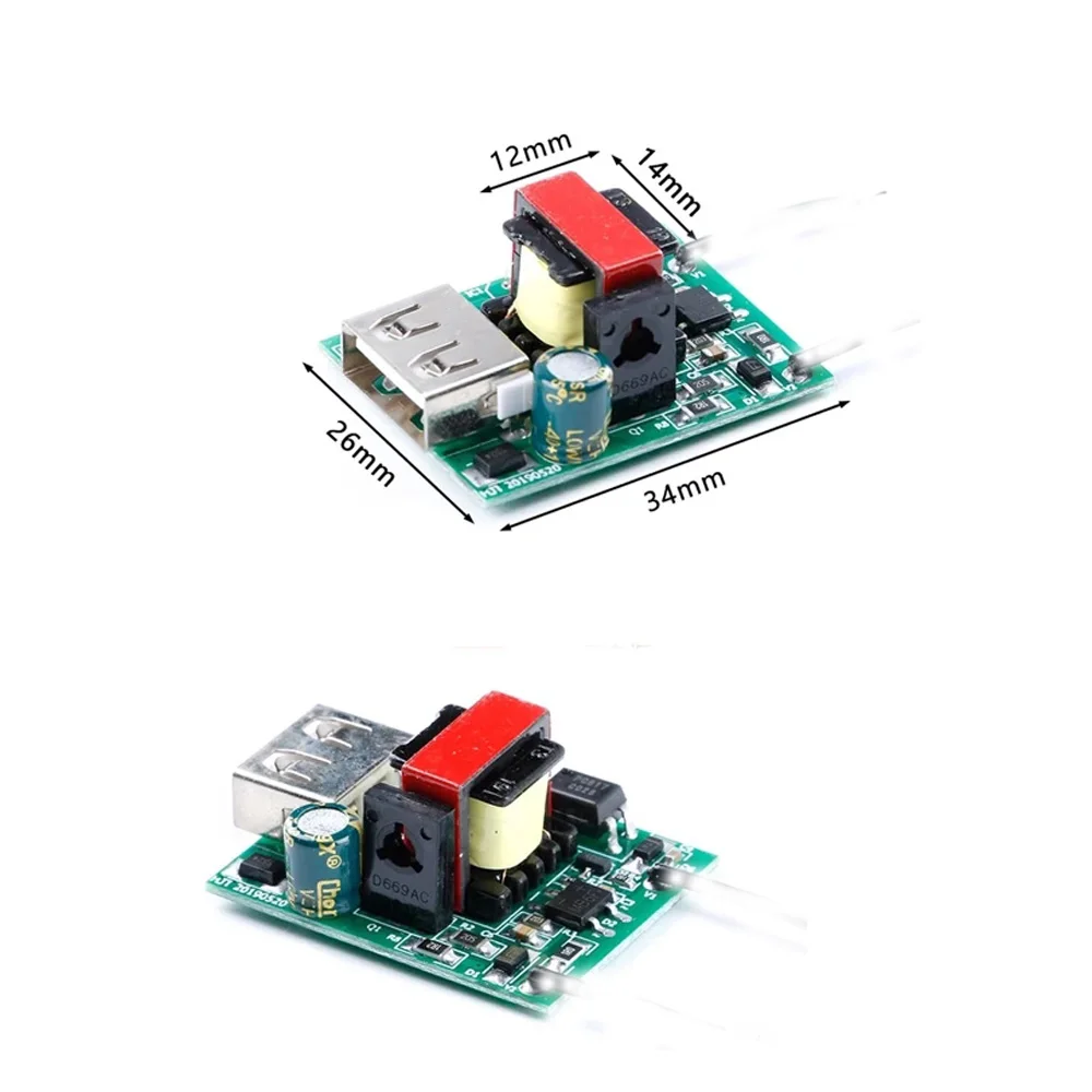 1Pcs USB DC Step Down Module Isolated Power Supply Buck Converter Stabilizer 12V 24V 36V 48V 72V to 5V 1A