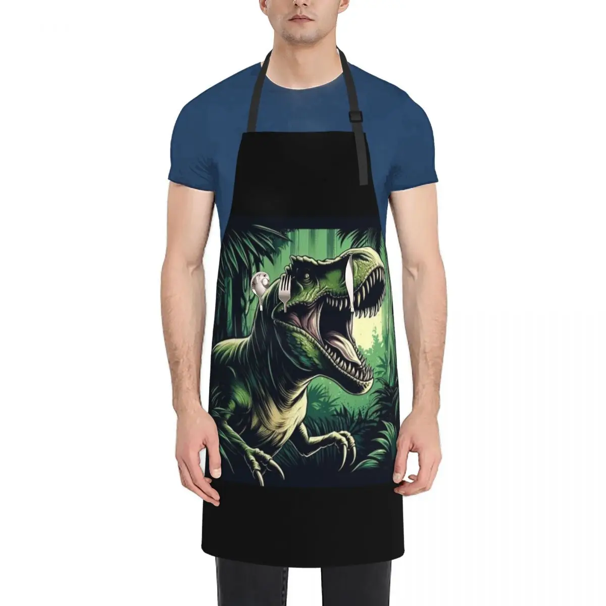 T-Rex Dinosaur Apron Womens Dresses New year's Apron