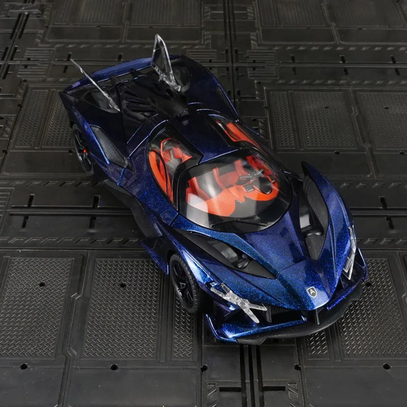 

1:24 Super sports car alloy model car ornaments pull back acousto-optic toy suitable for collection and as a birthday gift