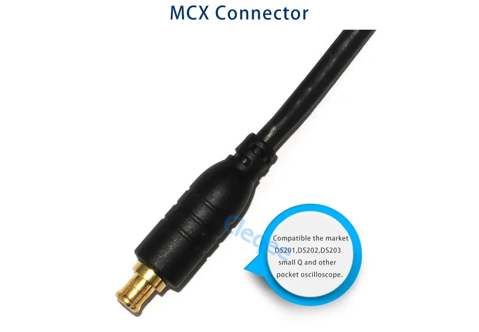 MCX 60 MHz Oszilloskop-Tastkopf Schwarz X1/X10 für Mini-Oszilloskop DSO201 DS201 DSO203 DS203 DSO202 DSO QUAD VC101 – Detail 1