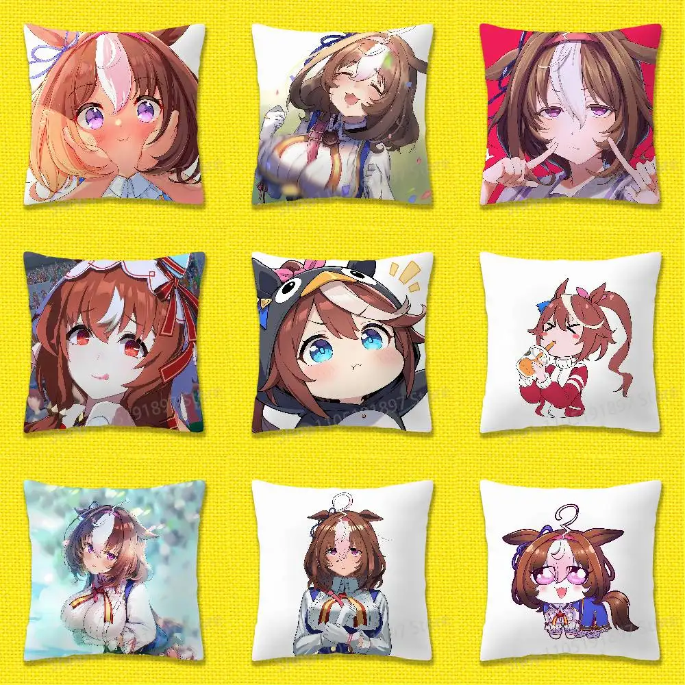 

P-Pretty D-Derby Meisho Doto Throw Pillow Case For 45x45cm 40x40cm 55x55cm 50x50cm 30x30cm Square Car Pillowcase Shell