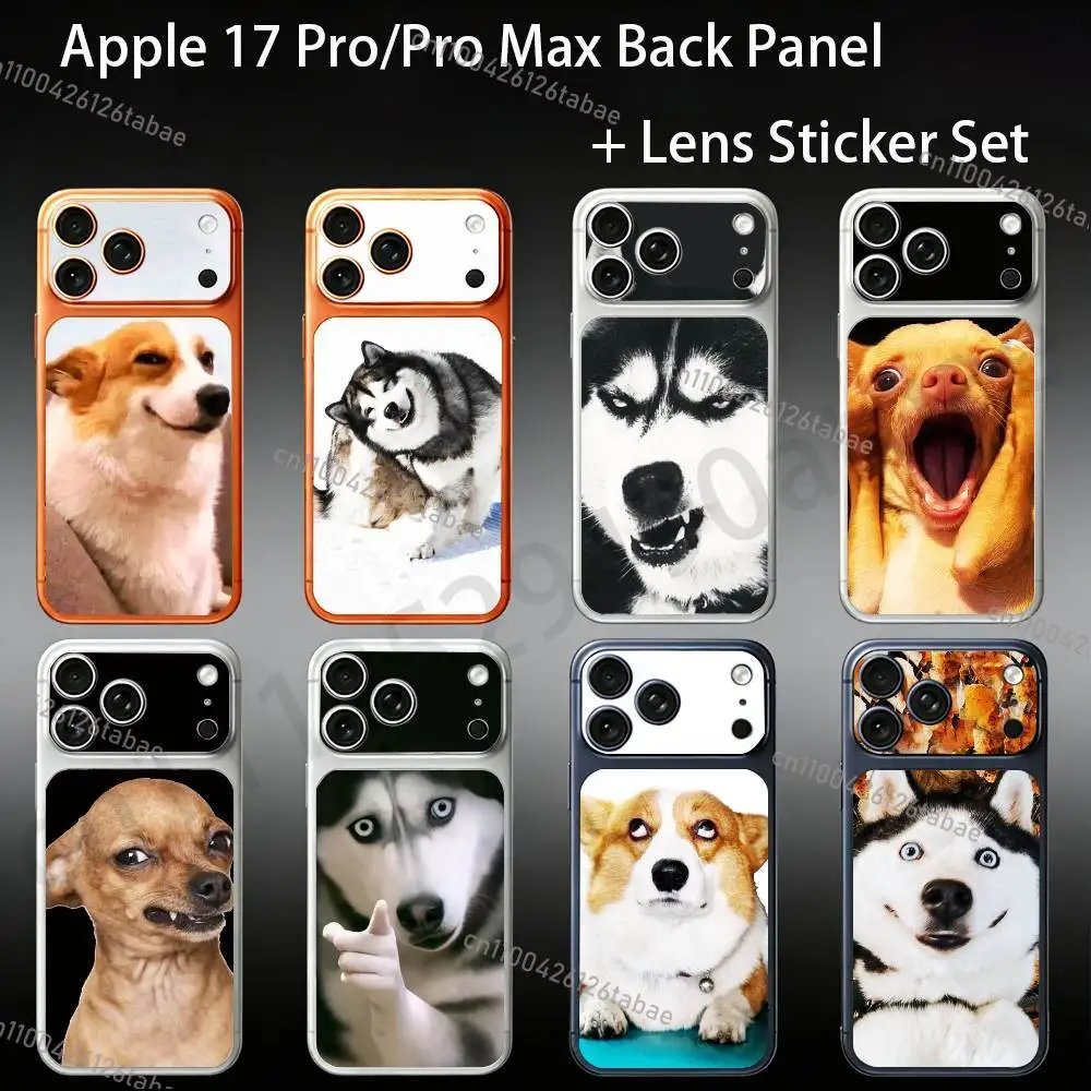 

NEW Funny Animal Dog For iPhone 17Pro/ProMax Battry Back Cover with Camera Decal Skin Rear Protective Sticker Film