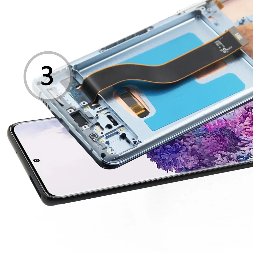 Super AMOLED Screen for Samsung Galaxy S20 G980 G980F for Samsung Galaxy S20+ S20 Plus G985 Lcd Display Digital Touch Screen