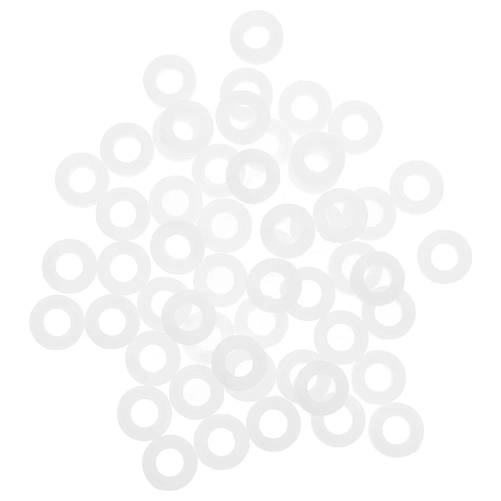 

200pcs White Drum Washers Plastic Replacement Parts For Snare Cymbal Stand Mounts Durable Noise Reduction Pads Drum Kit