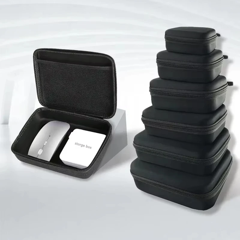 Durable storage bag, travel pull-down small bag, portable protective storage box, shock-proof digital bag