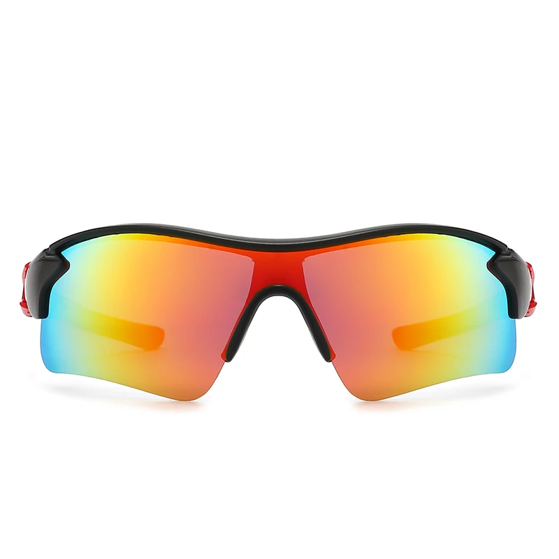 2024 New Colorful Bicycle Riding Glasses One-piece Sunglasses Men Europe And The United States Outdoor Sports Polarizing Sunglas