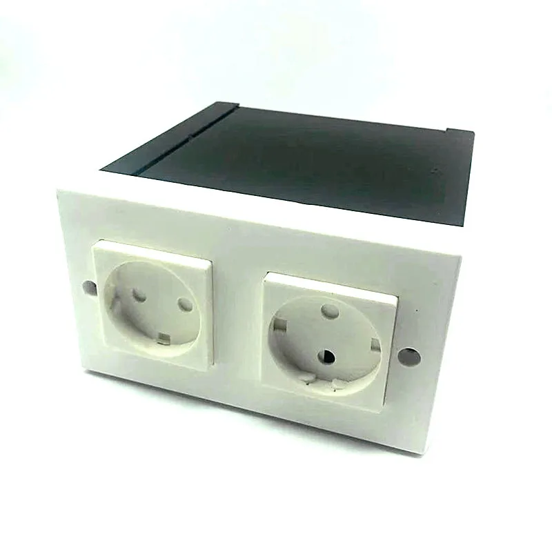 1Pcs Imitation Double Plug European Standard Socket Wall Safe Security Secret Hidden Stash Box