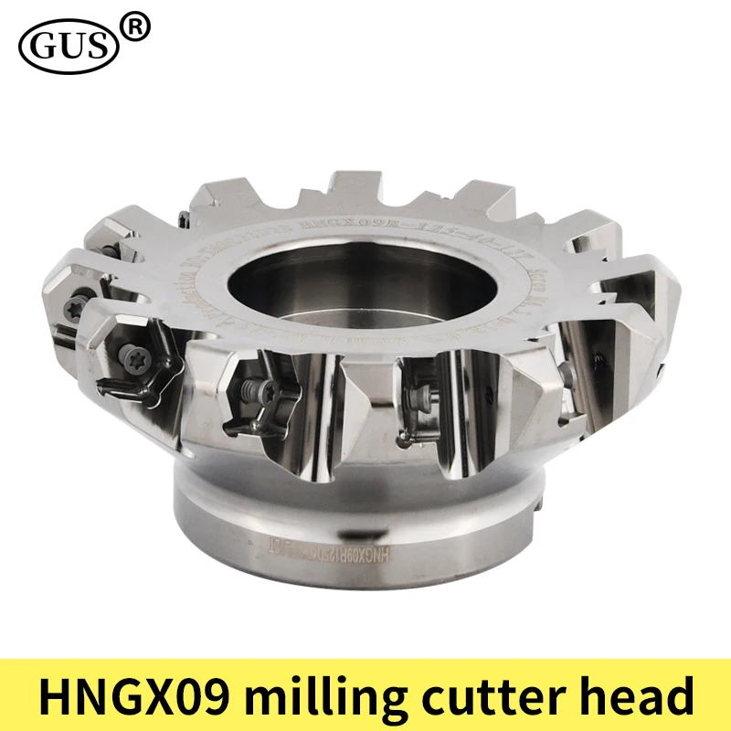 HNGX09 milling cutter head HNGX09R 45 degrees 50 63 80 100 125 Heavy Duty Cutting for HNGX0906 CNC turning tool carbide insert