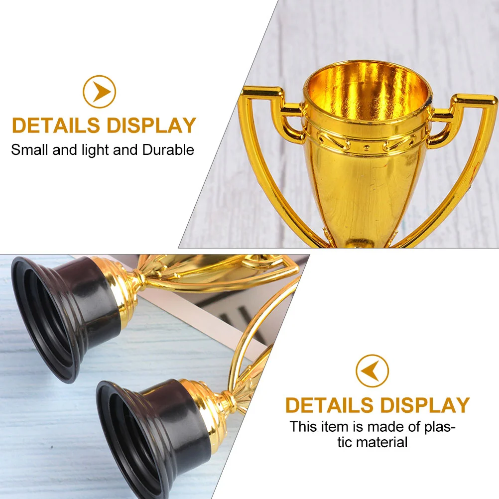 Fake Trophy Reward Small Kids Gift Children's Award Toys Gold Trophies for Plastic