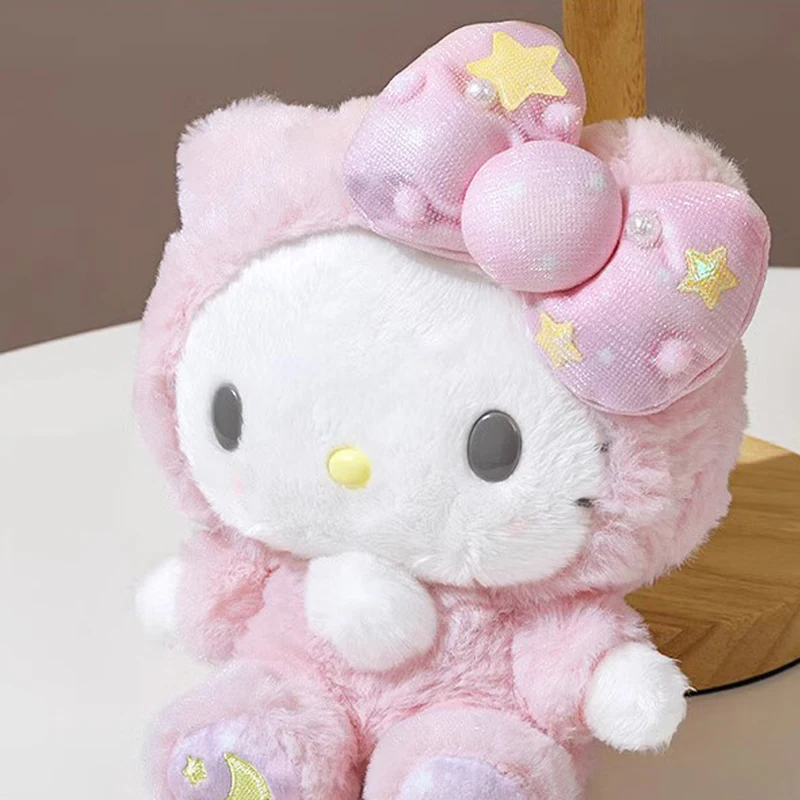 Original Sanrio Cartoon Plush Toy Kawali  Hello Kitty Kuromi My Melody Cinnamoroll Soft Stuffed Doll Pendant Toys Girl Gift