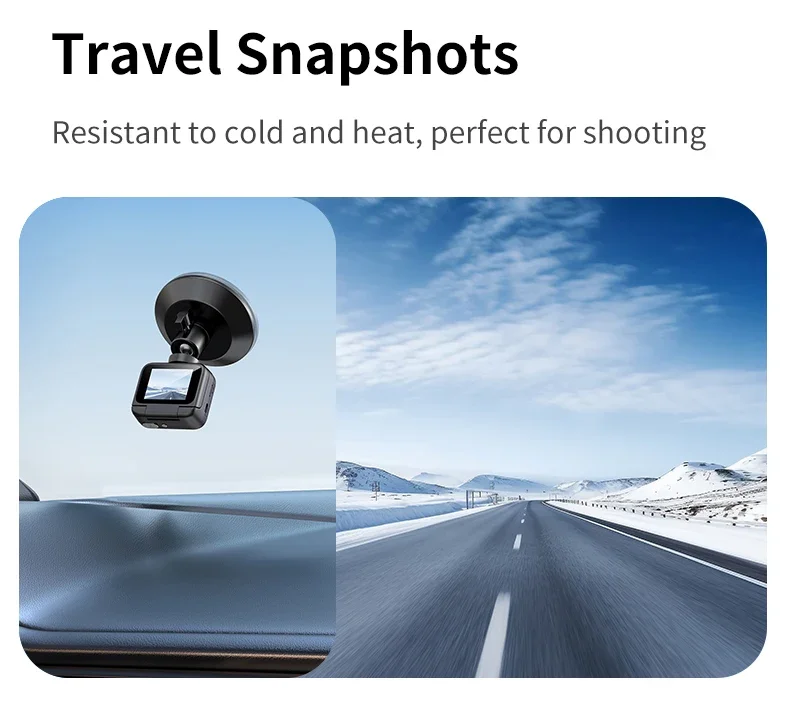 Action Camera Recorder Flip Screen 4K HD Ultra Clear Recording VLOG Anti Shake 143 ° Wide-angle Helmet Outdoor Mini Cam