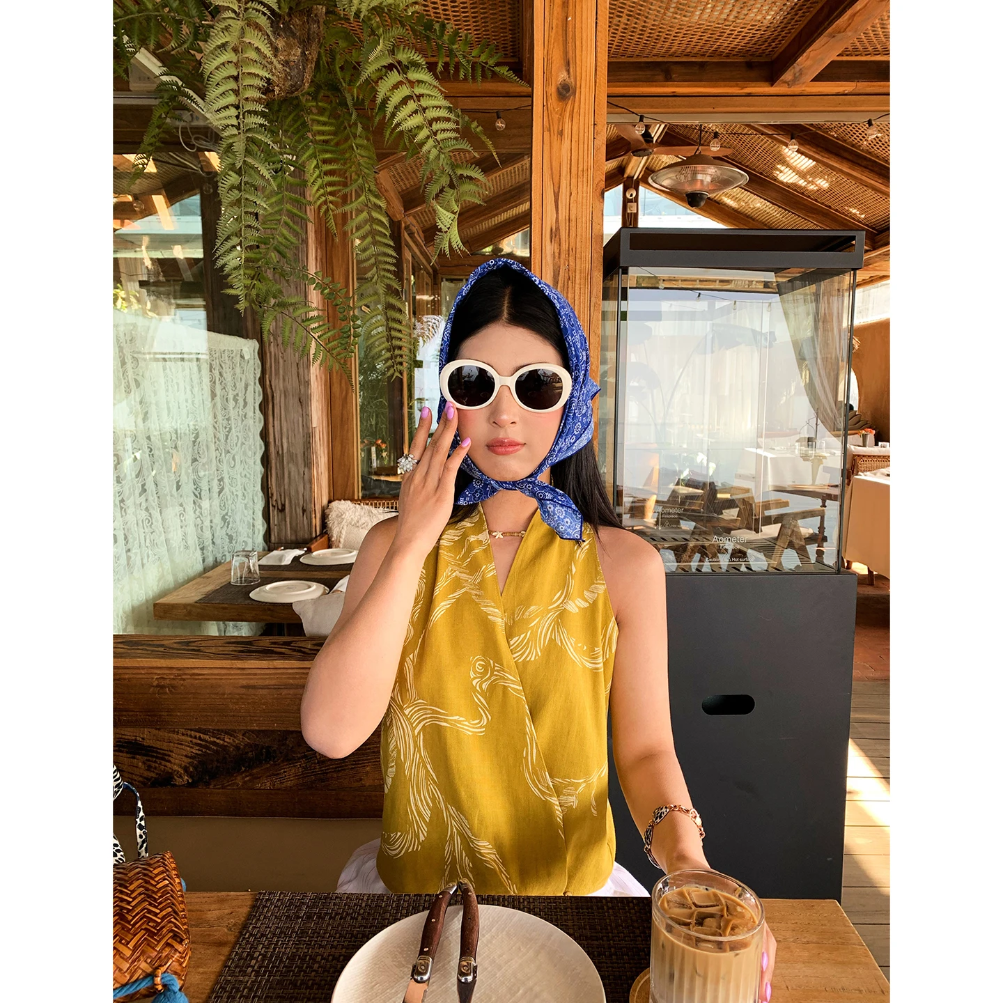 

Yellow Floral Print Casual Sle Women's irt Tefamani Spring 2026 Svel Straight Leg Fibre Blend Comfortable Fit