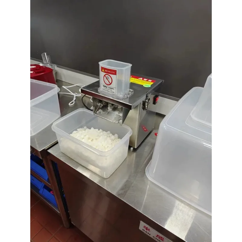 Automatic stainless steel multi-function dicing machine vegetable cutter electric commercial granule artifact
