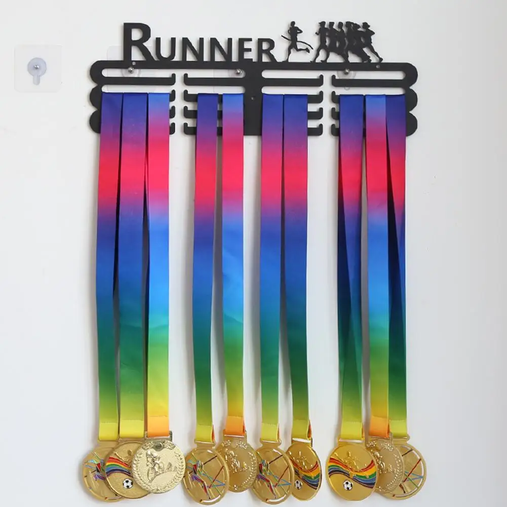 9Type Awards Display Shelf Medal Holder Rack Metal Frame Iron Medal Home Race Mounted Office Medal Decor Games Wall Hangers M5R2