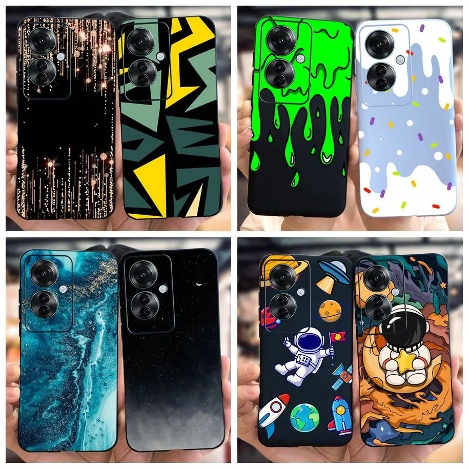 OPPO için 1111f 5G vaka Reno11F CPH2603 Funda yumuşak silikon ince arka kapak için OPPO Reno11 F kılıf üzerinde F25 Pro astronot tampon