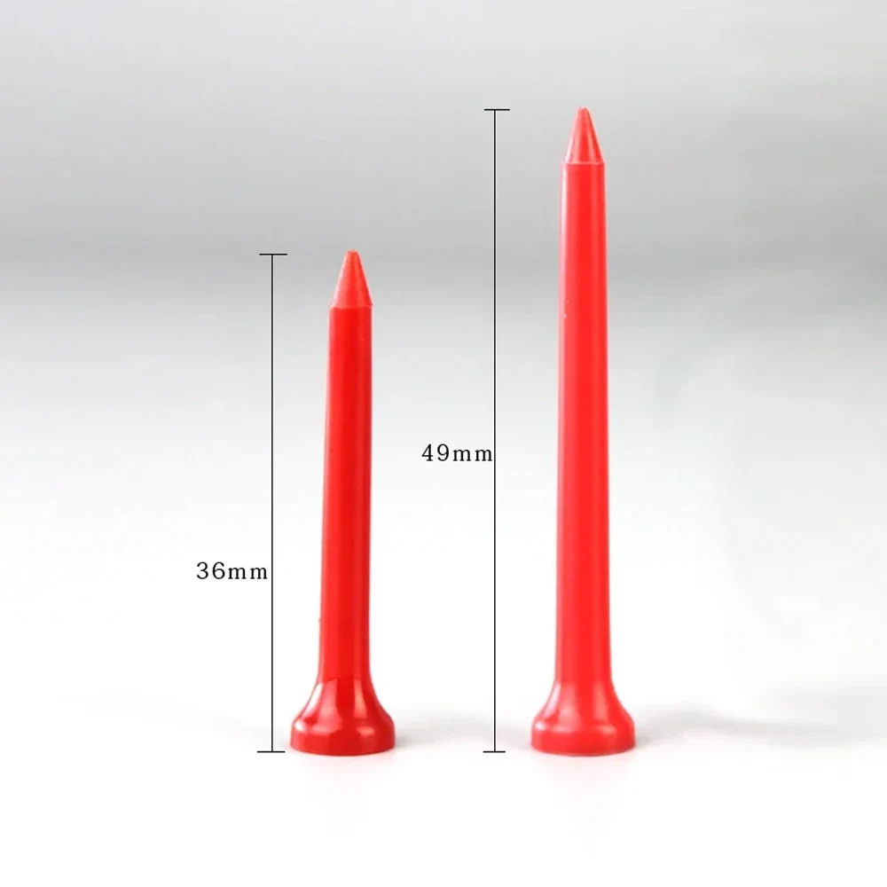 50Pcs/Set PE Plastic Golf Tee Tees Replacement Driving Range Hitting Trainer Club Accessories Multicolor Golf Holder
